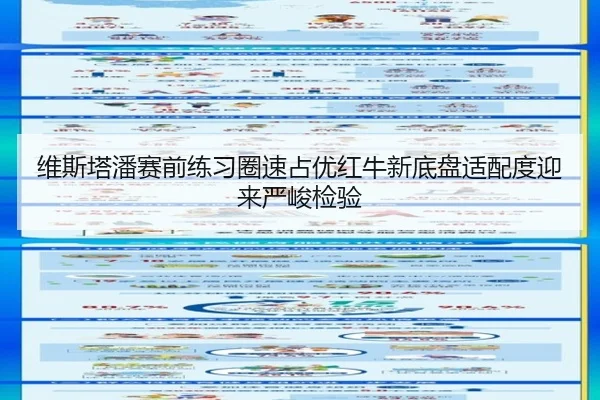 维斯塔潘赛前练习圈速占优红牛新底盘适配度迎来严峻检验